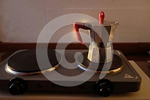 Coffee preparation at home