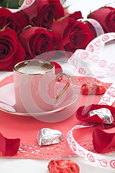 Coffee And Red Roses