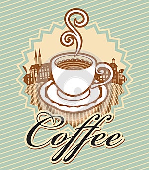 Coffee in retro style