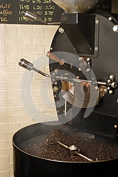 Coffee roaster cooling