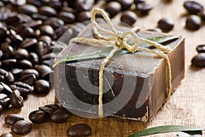 Coffee scented soap