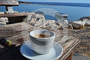 Coffee by the sea