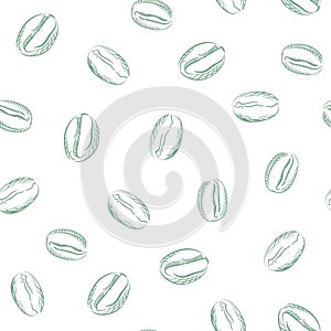 Coffee Seamless Pattern. Vector Illustration.