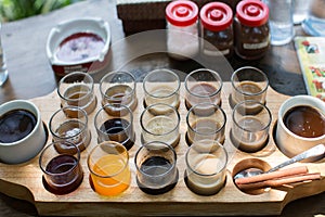 Coffee selection on a coffee farm on bali