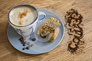 Coffee served with home-made rusks.