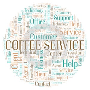 Coffee Service word cloud.