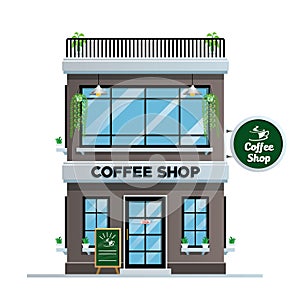 Coffee shop building