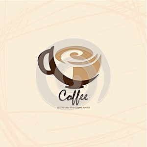 Coffee shop cafe logo symbol sign graphic object
