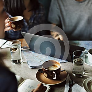 Coffee Shop Cafe Restaurant Friendship Togetherness Concept