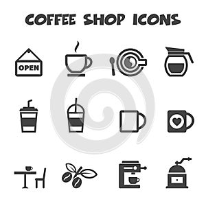 Coffee shop icons
