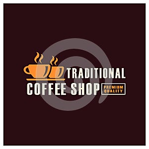 Coffee shop illustration design elements vintage vector