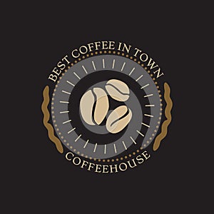 Coffee Shop Logo, Badge and Label Design Element