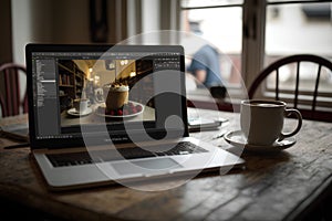 Coffee Shop Online Shopaholics E-Commers Concept