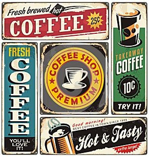 Káva obchod kov známky 