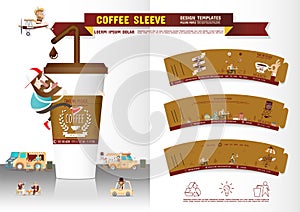 Coffee Sleeve Design Template photo