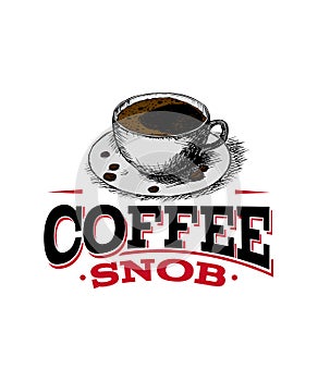 Coffee snob graphic