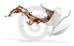 Coffee splash photo