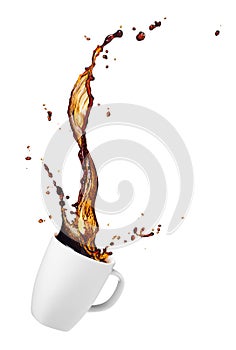 Coffee splash photo
