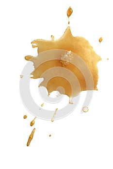 Coffee Splash on White Background