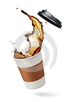 Coffee splashing