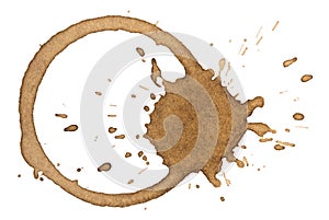 Coffee stain photo