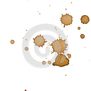 Coffee stain isolated photo