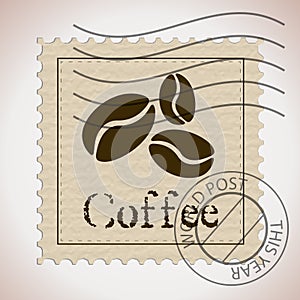 Coffee stamp with stamp
