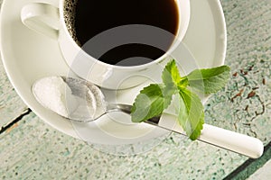 Coffee with stevia photo