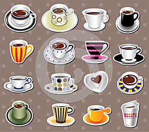 Coffee stickers