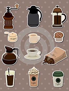 Coffee stickers