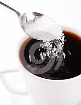 Coffee with sugar