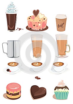 Coffee and sweets set