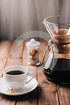 Coffee tabletop scene