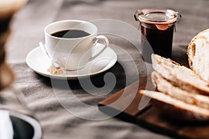 Coffee tabletop scene