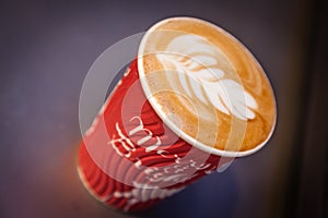 Coffee in a take away cup