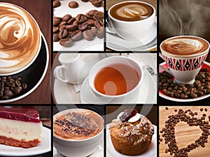 Coffee tea chocolate