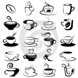 Coffee and tea design elements