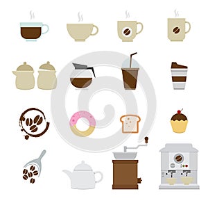 Coffee and tea Icons photo