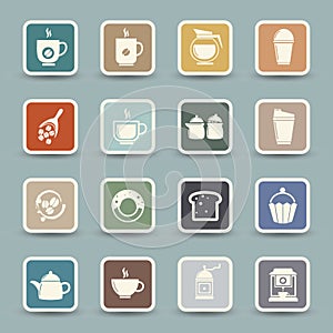 Coffee and tea Icons photo