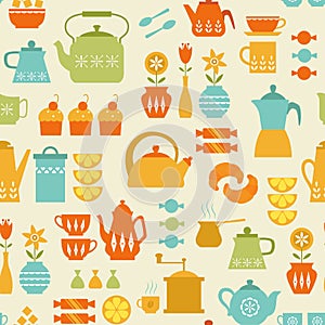 Coffee and tea pattern