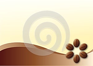 Coffee template background