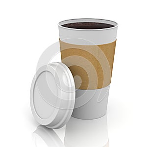 Coffee in thermo cap