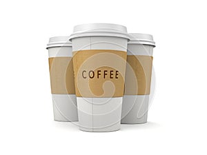 Coffee in thermo cap. Take-out coffee