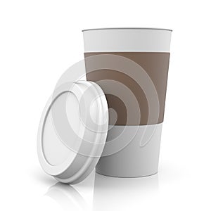 Coffee in thermo cup photo