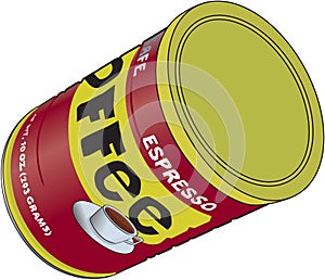 Coffee tin can
