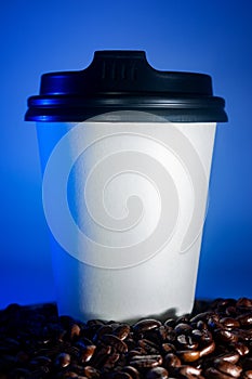 Coffee To-go Cup and Coffee beans