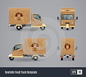 Coffee Truck Realistic Design