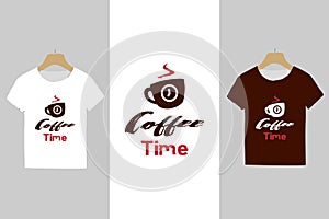 coffee typography tshirt