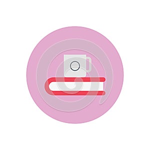 Coffee vector flat color icon