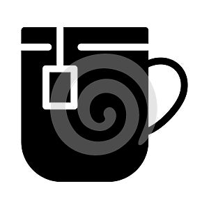 Coffee vector glyph flat icon